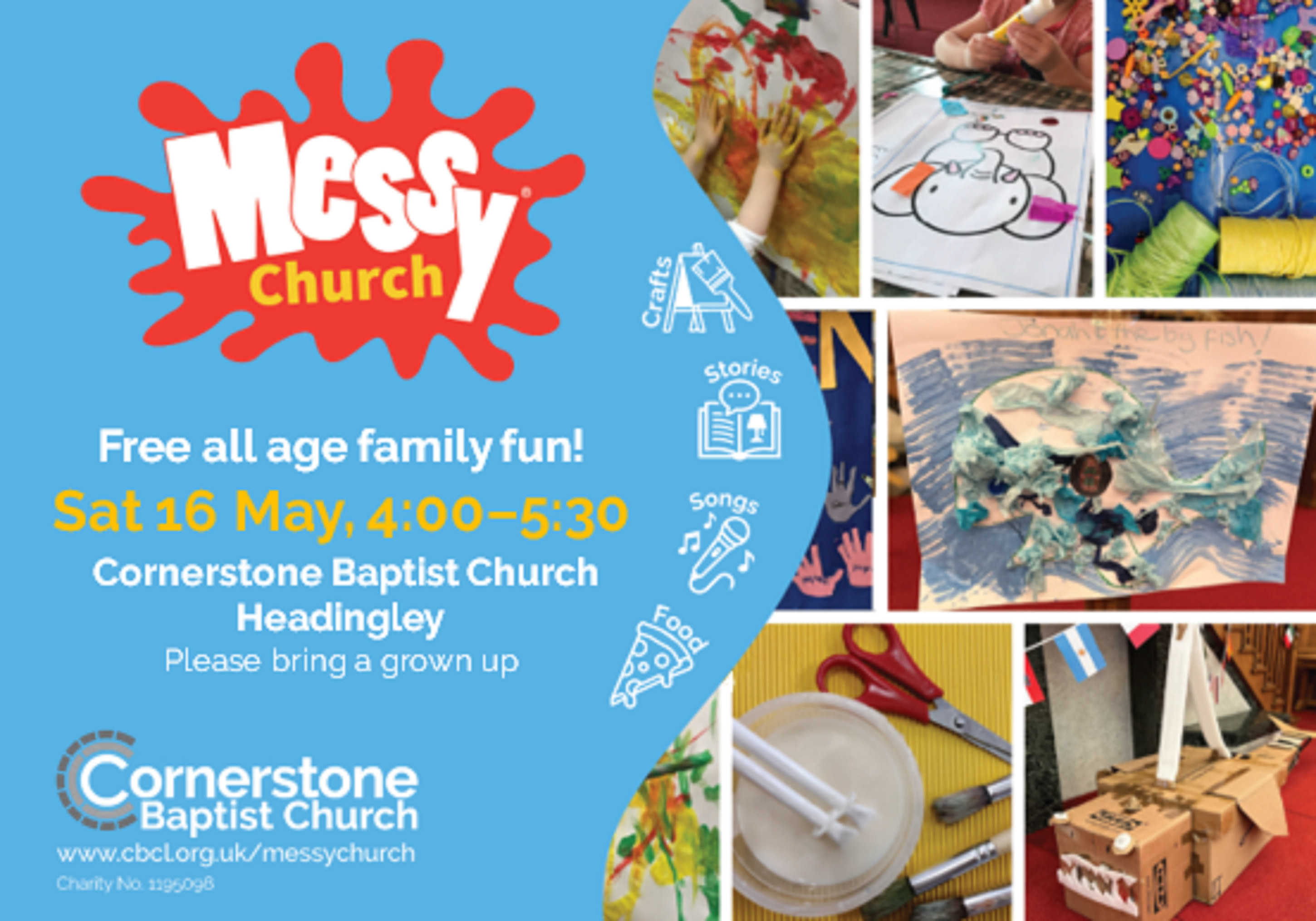 Messy Church Flyer original re